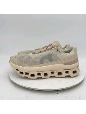 On Cloudmonster Women Size 9.5 61-97785 Moon Fawn Mesh Running Shoe
